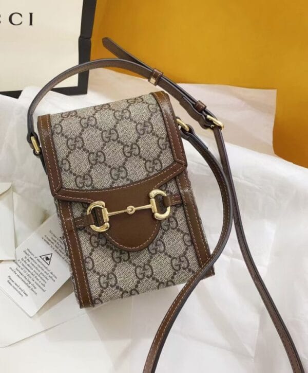 Gucci Horsebit 1955 mini bag 625615 Coffee - Image 4