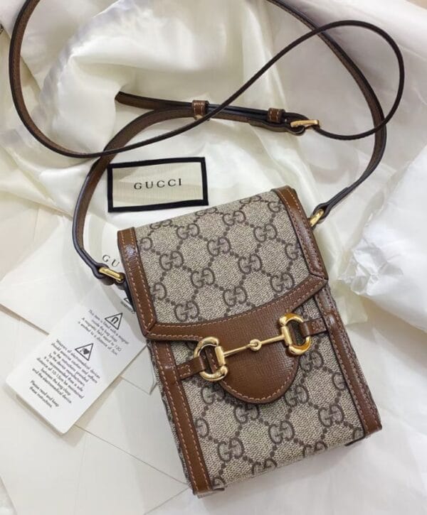 Gucci Horsebit 1955 mini bag 625615 Coffee - Image 5