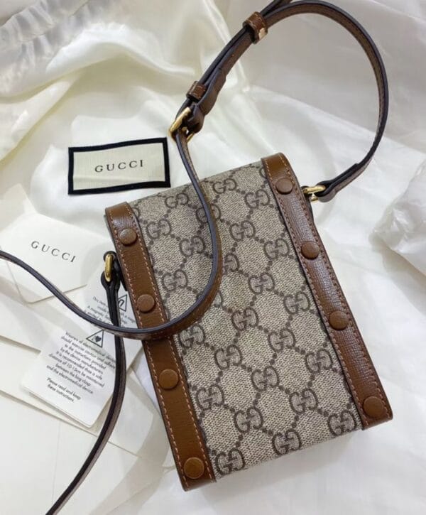 Gucci Horsebit 1955 mini bag 625615 Coffee - Image 6
