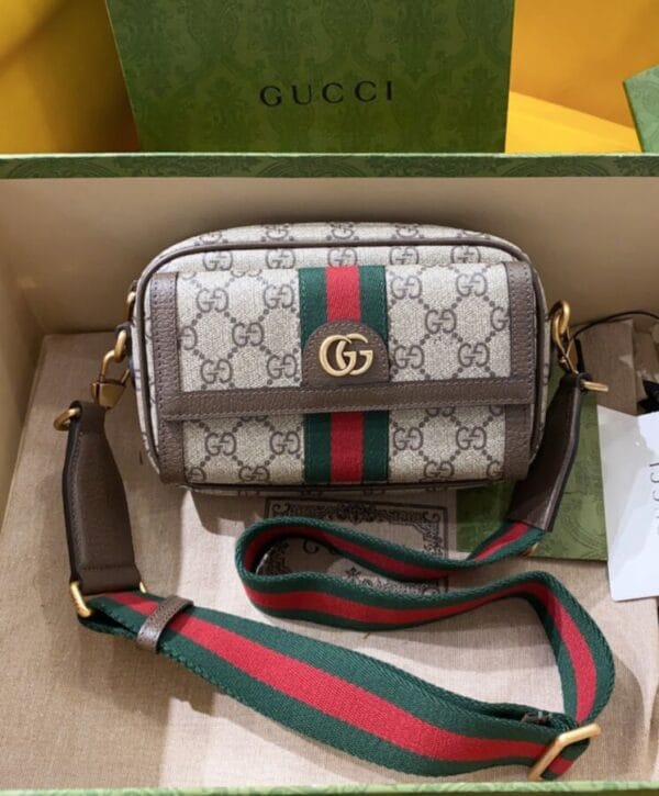 Gucci Mini Borsa Ophidia GG 746308 Dark Coffee - Image 4