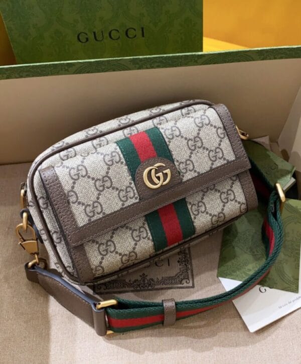 Gucci Mini Borsa Ophidia GG 746308 Dark Coffee - Image 3