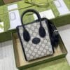 Gucci Mini Tote Bag With Interlocking G 671623 Dark Blue - Image 4