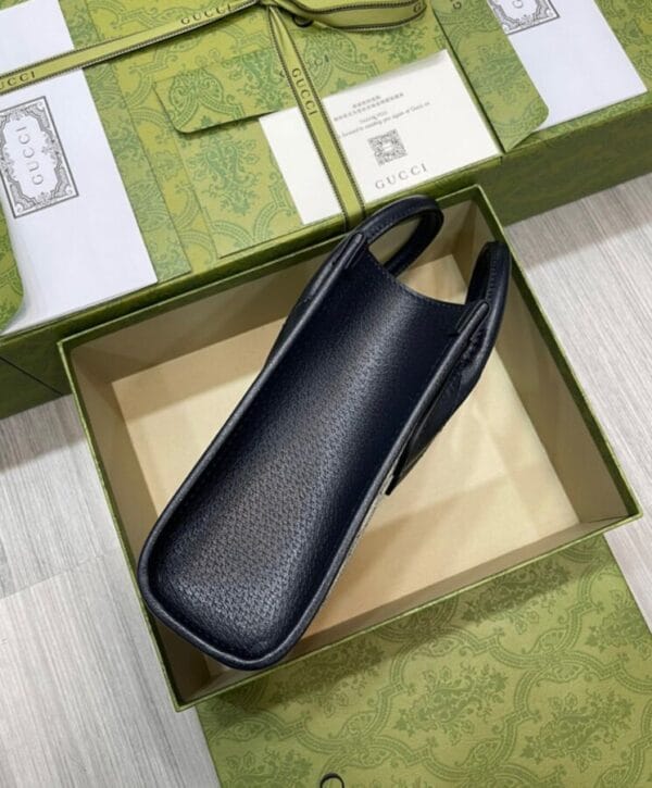 Gucci Mini Tote Bag With Interlocking G 671623 Dark Blue - Image 3