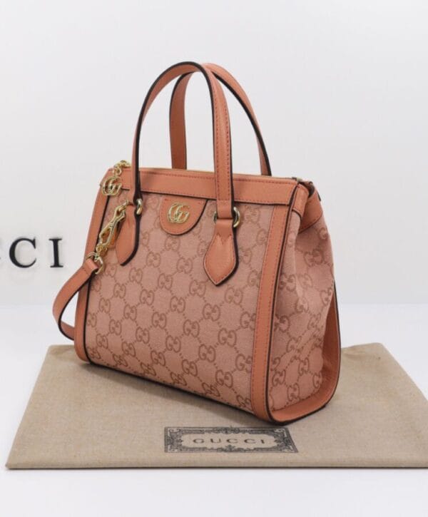 Gucci Ophidia GG Small Tote Bag 547551 Pink - Image 5