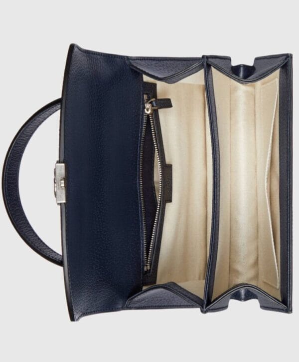 Gucci Ophidia GG Small Tote Bag 651055 Dark Blue - Image 4