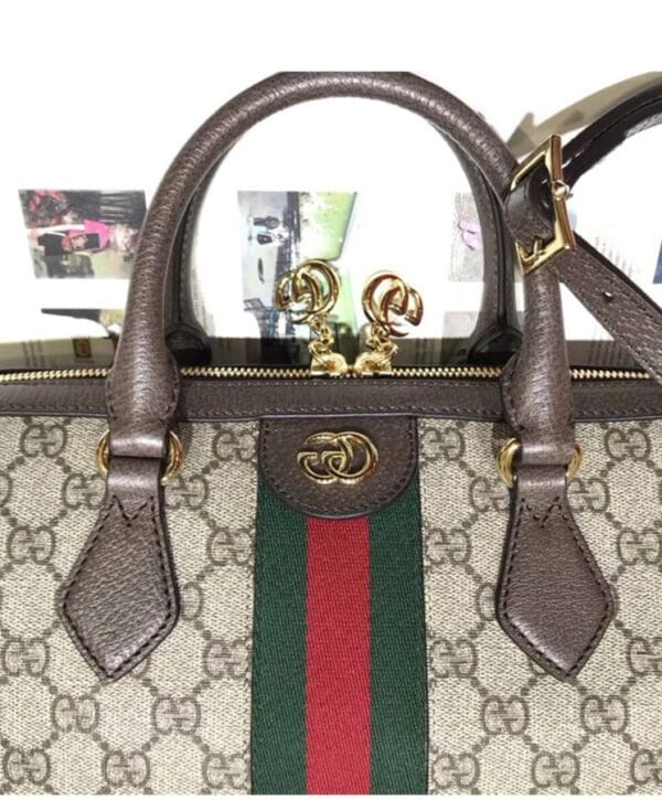 Gucci Ophidia GG medium top handle bag 524532 Dark Coffee - Image 5