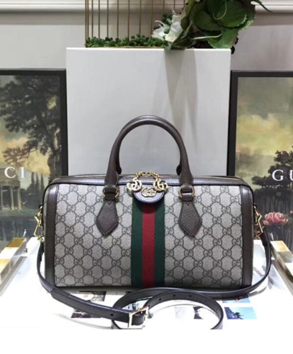 Gucci Ophidia GG medium top handle bag 524532 Dark Coffee - Image 4