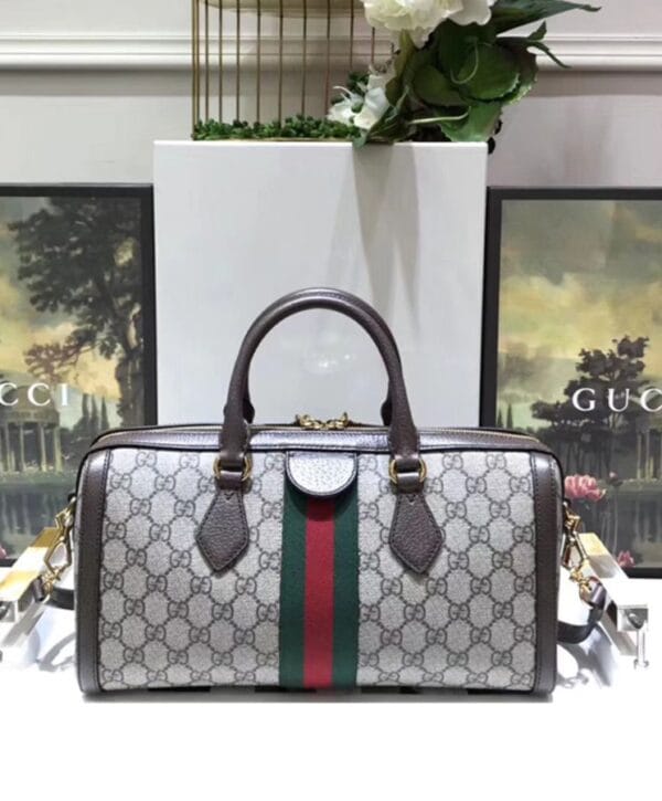Gucci Ophidia GG medium top handle bag 524532 Dark Coffee - Image 2