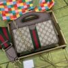 Gucci Ophidia Small Tote With Web 693724 Dark Blue - Image 2