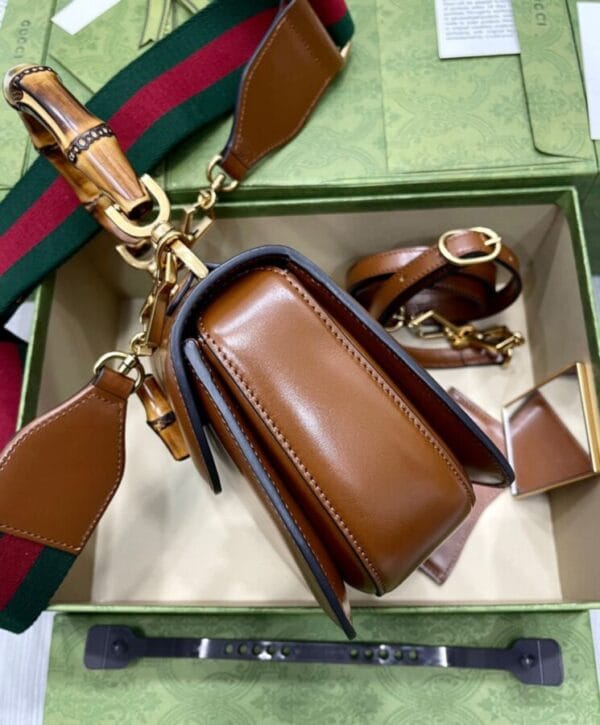 Gucci Small Top Handle Bag With Bamboo 675797 - Image 4