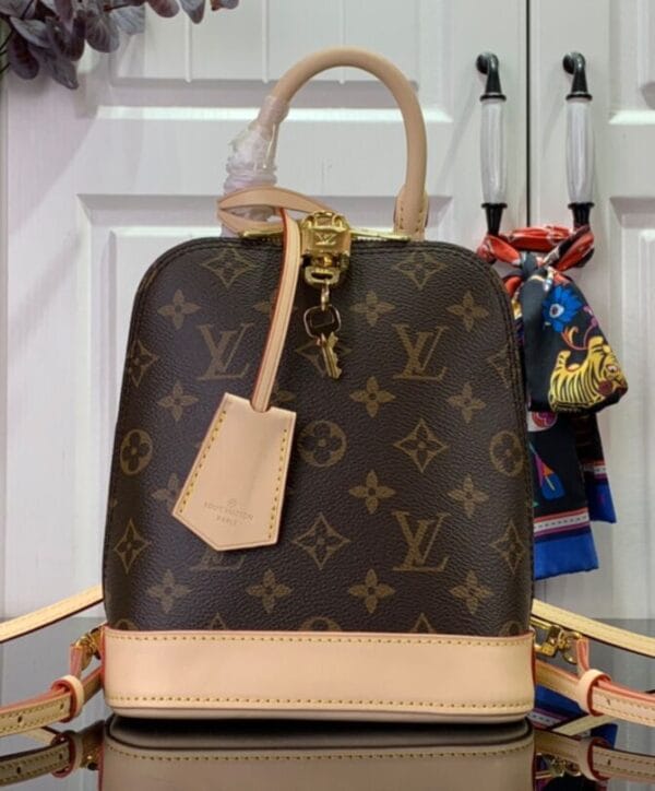 Louis Vuitton Alma Backpack M47132 Brown - Image 4