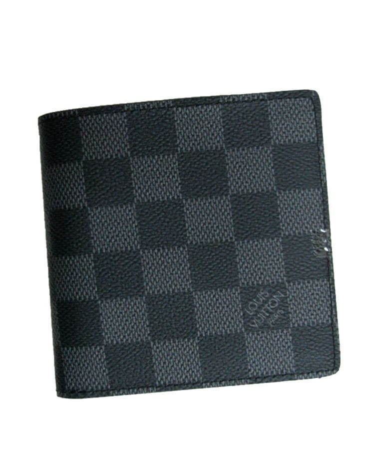 Louis Vuitton Damier Graphite Canvas Marco Wallet M62664 Black