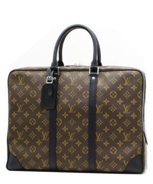 Louis Vuitton Monogram Porte-Documents Voyage M40225 Brown